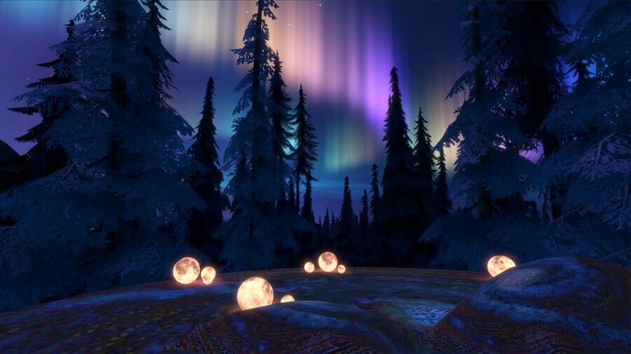 Bath: Virtual Reality Spa and Meditation Journey - Choosing your worldscape: beach, forest, or space