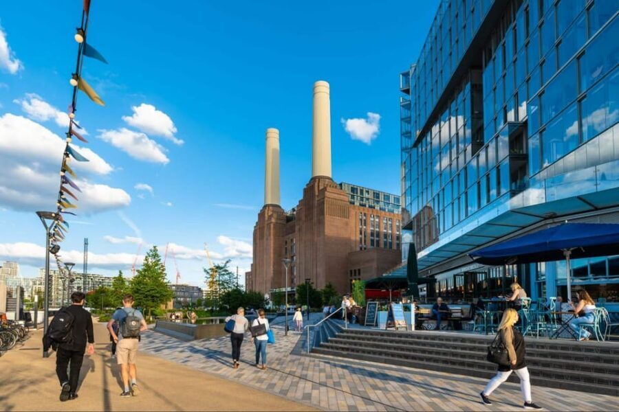 Destination London: E-Bike Tour - Battersea Power Station: icon first, then neighborhood flow