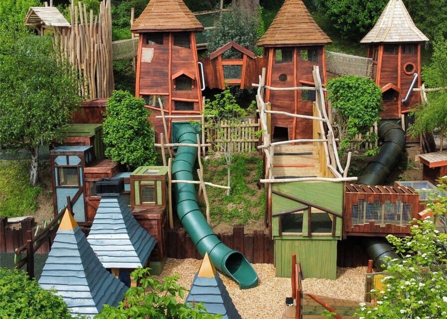 Devon: Watermouth Castle Entry - Hedge Maze and Castle Dungeon: The Themed Challenges Kids Remember