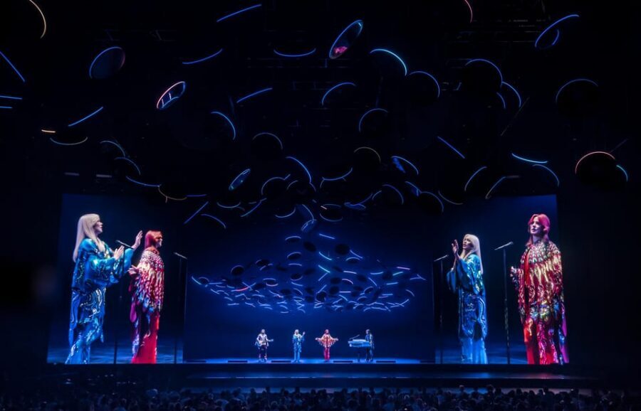 London: ABBA Voyage Dance Floor Ticket - The ABBA Arena setting at Queen Elizabeth Park