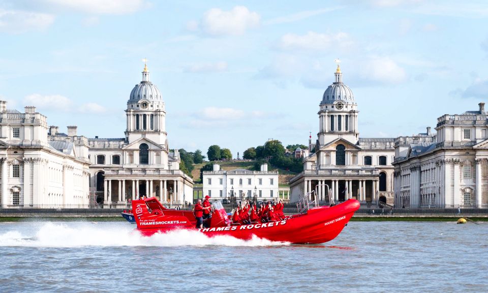 London: Break the Barrier Speed Boat Ride - Safety briefing at Bankside Pier: lifejackets first, speed later