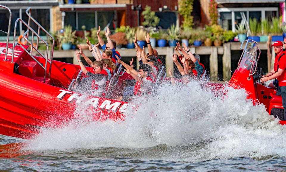 London: Break the Barrier Speed Boat Ride - Canary Wharf to the Thames Barrier: where the guide gets specific