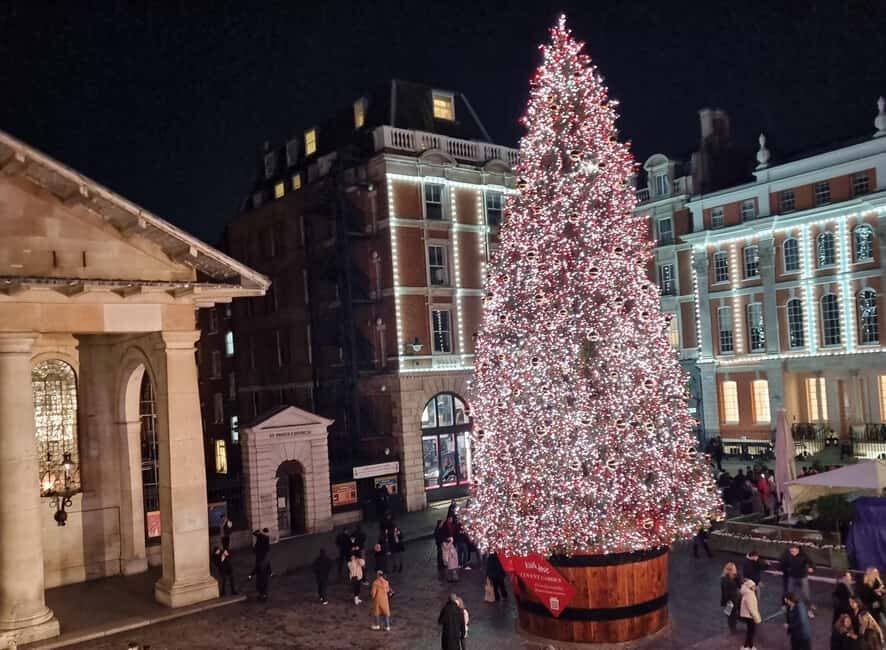 London: Christmas Lights Guided Walking Tour - Covent Garden to Trafalgar Square: holiday energy, then the main show