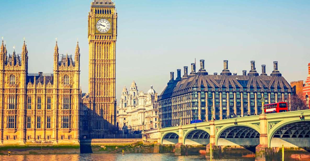 London: Vintage Bus Tour and London Eye Ticket - The Thames cruise: the landmarks look different from water