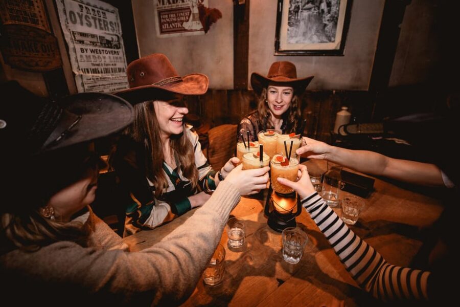 London: Wild West Saloon Immersive Cocktail Experience - The cast and the plot: The Sheriff, Clyde Cassidy, Lady Ada