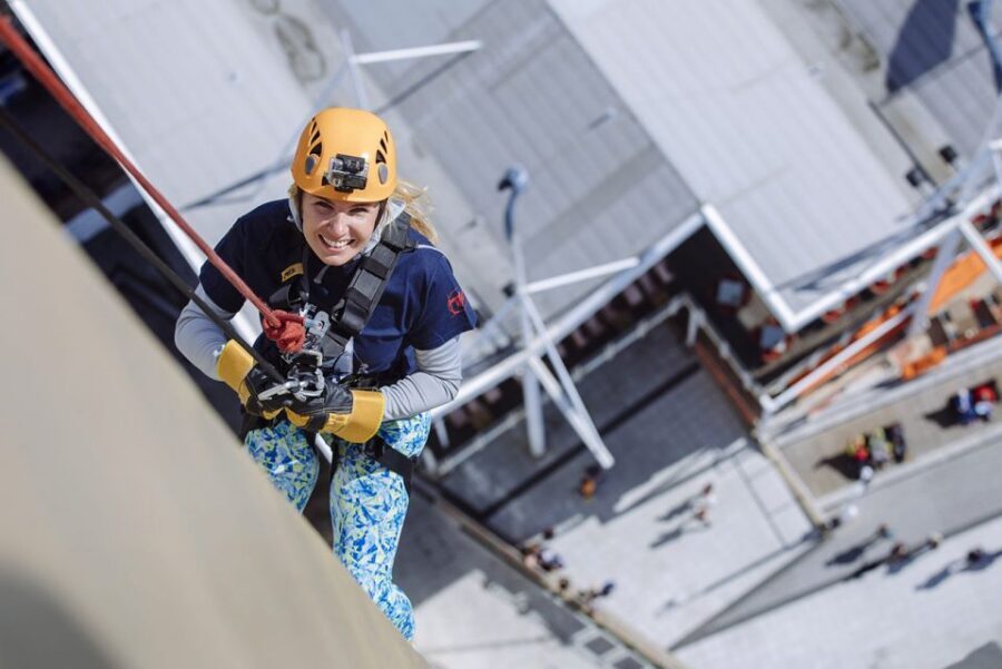 Portsmouth: Spinnaker Tower Abseiling Experience - Harness, helmet, and on-site training you can feel