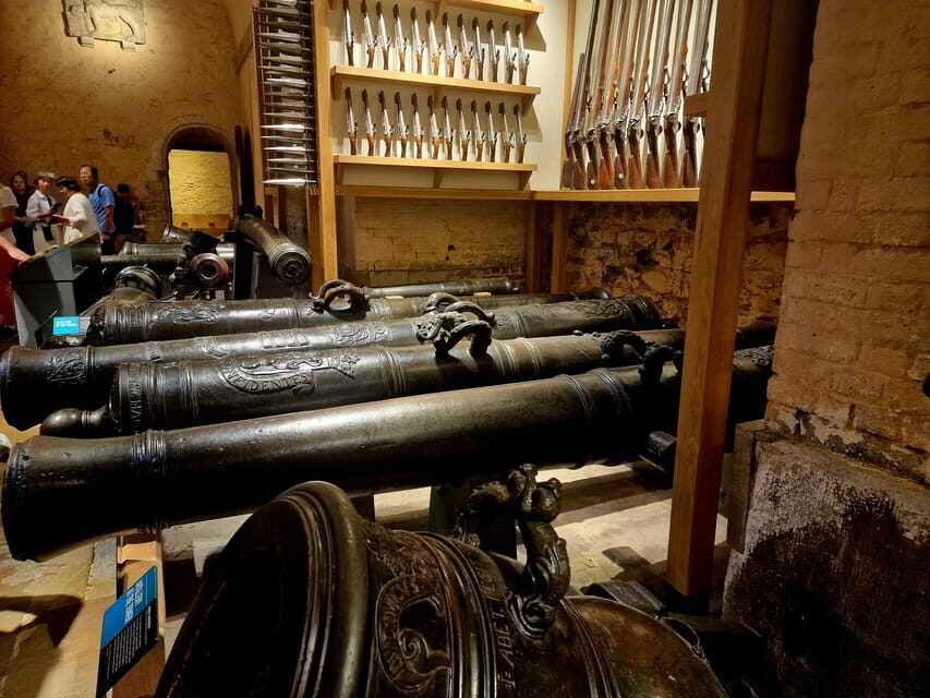 Tower of London Crown Jewels and English Royal History Tour - White Tower + Tower Armory: royal power shown two ways